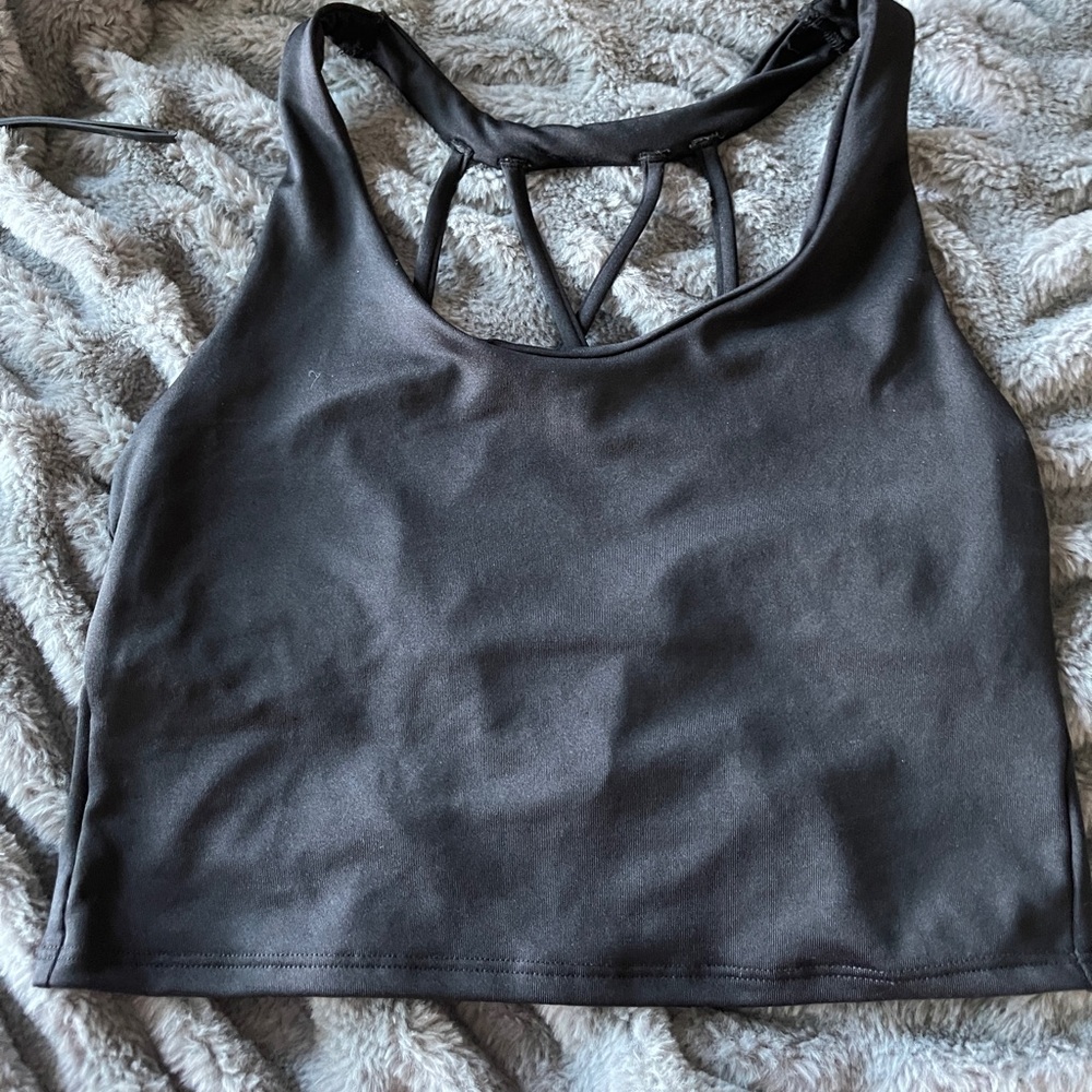 Victoria’s Secret PINK Ultimate sports bra Black with Strappy back, size m